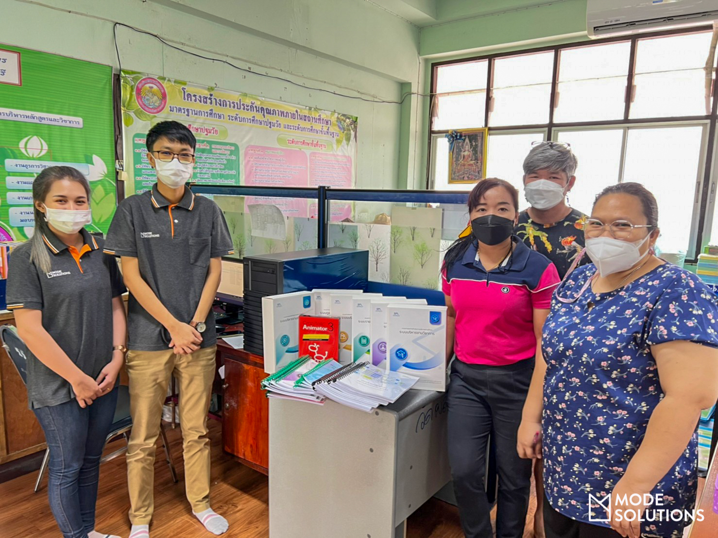 การติดตั้ง โรงเรียนเทศบาลวัดละหาร